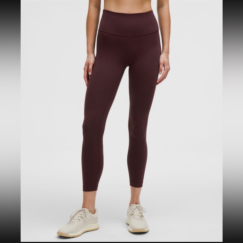 NWT Lululemon Wunder Train High Rise Tight 25” In Goodnight Plum